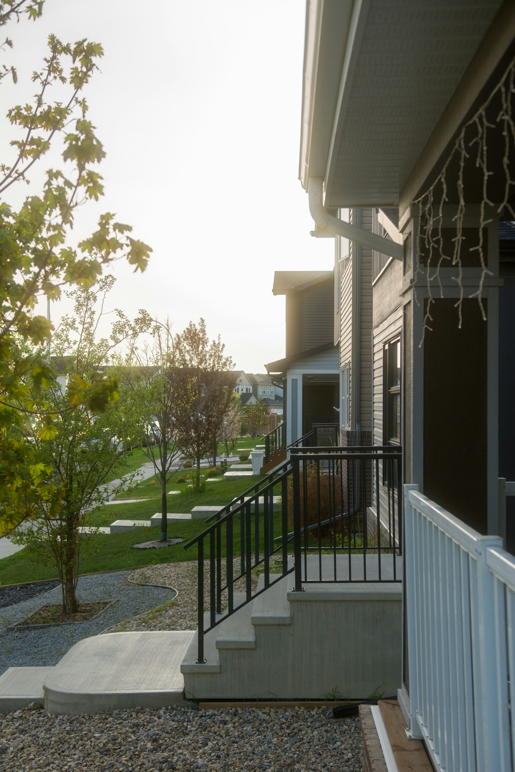 A welcoming residential neighborhood and home exterior